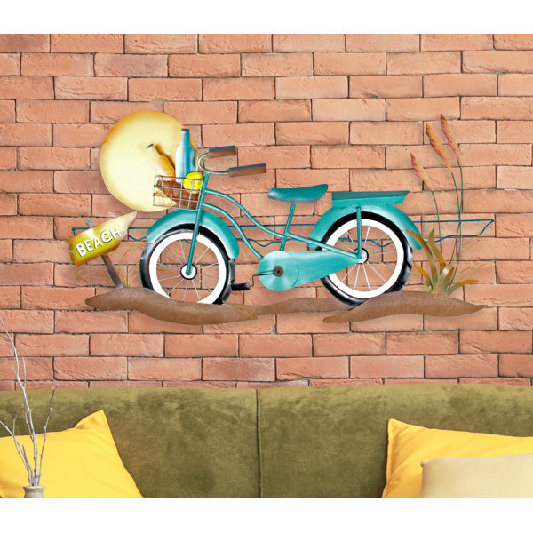 Rosecliff Heights Beach Cruiser Metal Wall Décor & Reviews Wayfair